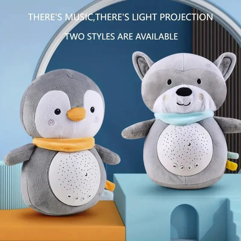 Penguin and Raccoon Crying Doll With Light & Sound - Bear Hugs