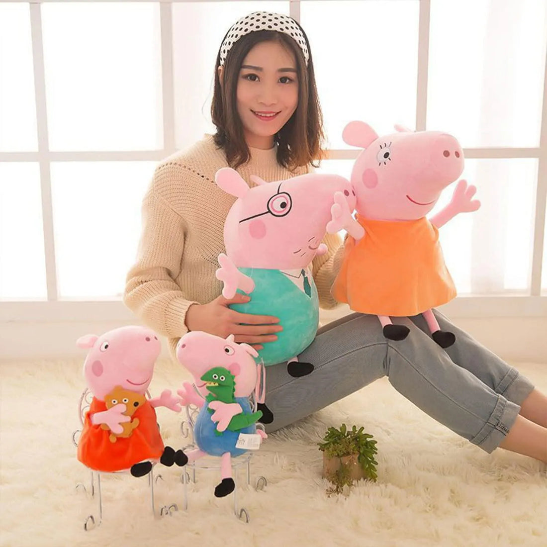 Peppa Pig Family Stuffed Toys (30 cm) - Bear Hugs