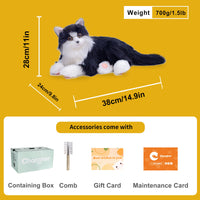 Percy Robot Cat - Interactive Emotional Support Pet Weighted - Bear Hugs