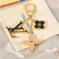 Luxe Monogram Petal Bag Charm