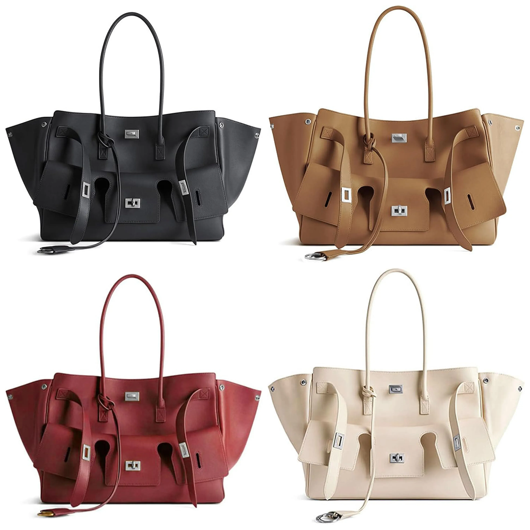 BALN Bel Air Smooth Leather Carry All Tote Bag