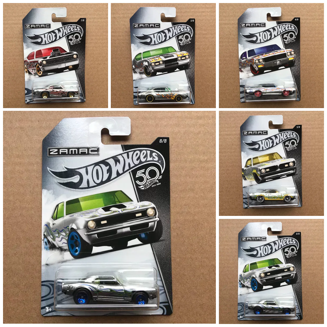 Hot Wheels 50th Anniversary ZAMAC Flames Diecast Vehicle