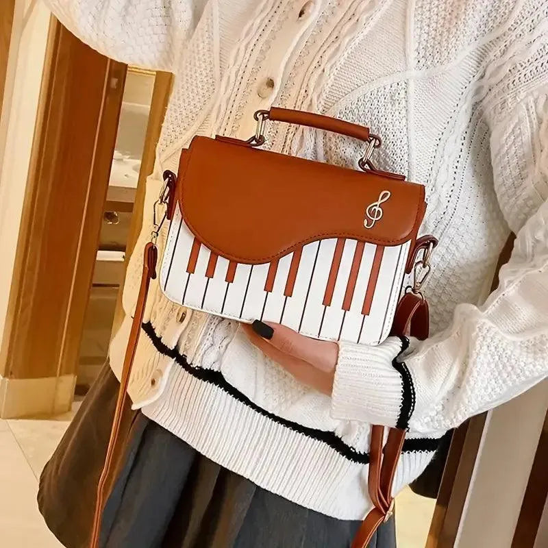 Piano Shaped Crossbody Bag - Bear Hugs