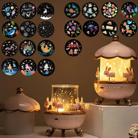 Bunny Tail Carousel Projector Night Lamp - Bear Hugs