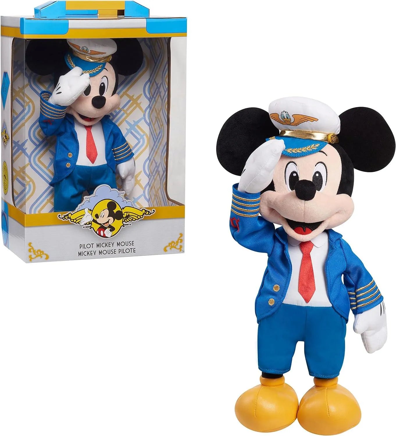 Pilot Mickey Mouse Premium Plushie - Bear Hugs