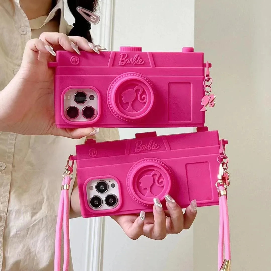 Pink Barbie Camera Bag Case (For iPhones) - Bear Hugs