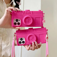 Pink Barbie Camera Bag Case (For iPhones) - Bear Hugs