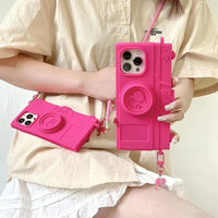 Pink Barbie Camera Bag Case (For iPhones) - Bear Hugs