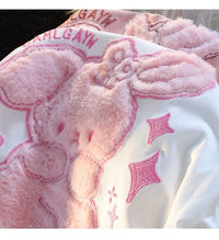 Pink Bunny Fluffy Tee - Bear Hugs