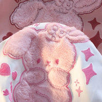 Pink Bunny Fluffy Tee - Bear Hugs