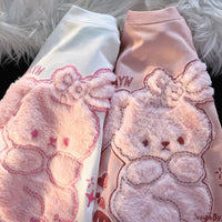 Pink Bunny Fluffy Tee - Bear Hugs