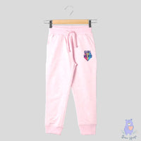 PINK N BLUE Heathered Slim Fit Joggers with Drawstring Waistline - Bear Hugs