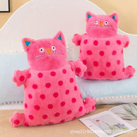 Pink Polka Dot Cat Plush Toy - Bear Hugs