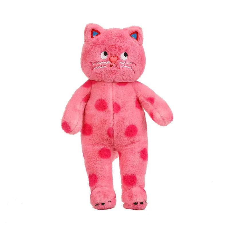 Pink Polka Dot Cat Plush Toy - Bear Hugs