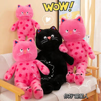 Pink Polka Dot Cat Plush Toy - Bear Hugs