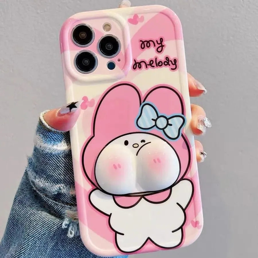 Plump Face Cinnamoroll Phone Case (For iPhones) - Bear Hugs