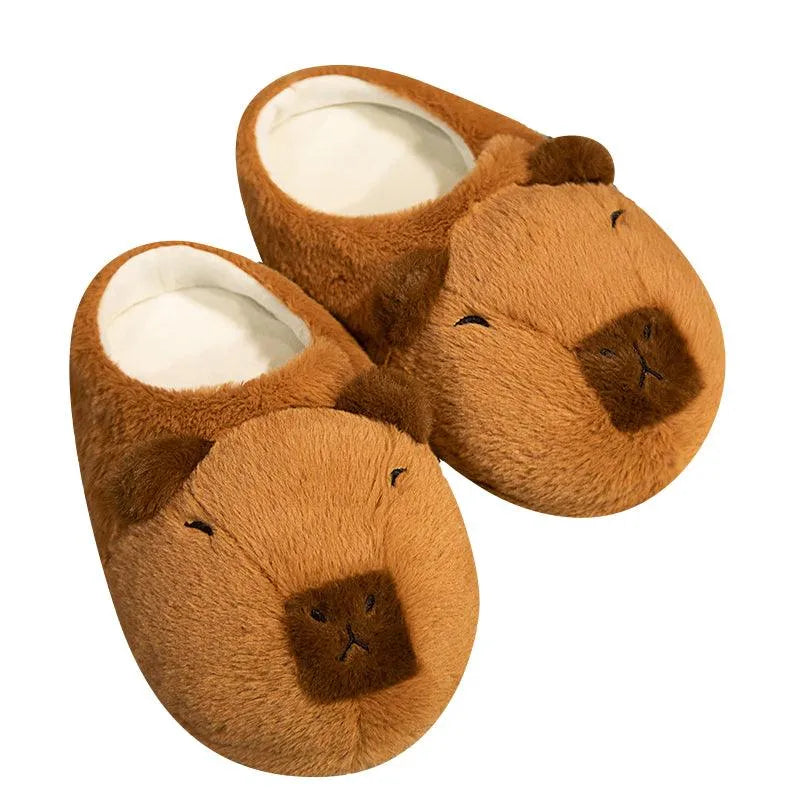 Plush Capybara Indoor Slippers - Bear Hugs