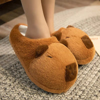 Plush Capybara Indoor Slippers - Bear Hugs