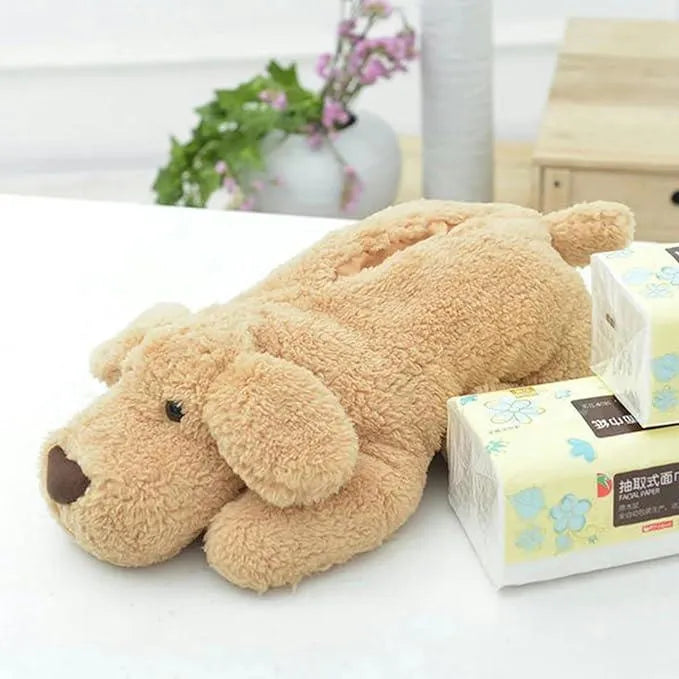 Plush Dog Tissue Holder - Bear Hugs