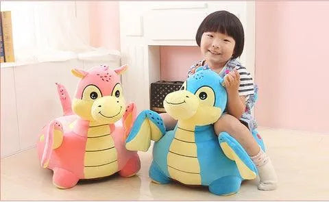 Plush Dragon Kids Sofa Cushion Seat - Bear Hugs