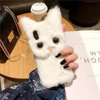 Plush Furry Cat Phone Case (For iPhones) - Bear Hugs