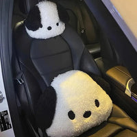 Pochacco Car Headrest and Back Pillow - Bear Hugs