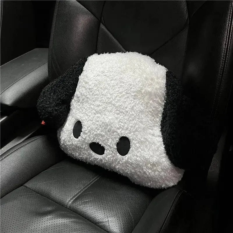 Pochacco Car Headrest and Back Pillow - Bear Hugs