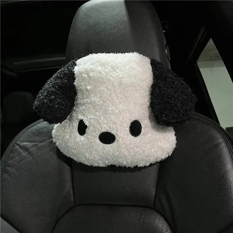 Pochacco Car Headrest and Back Pillow - Bear Hugs