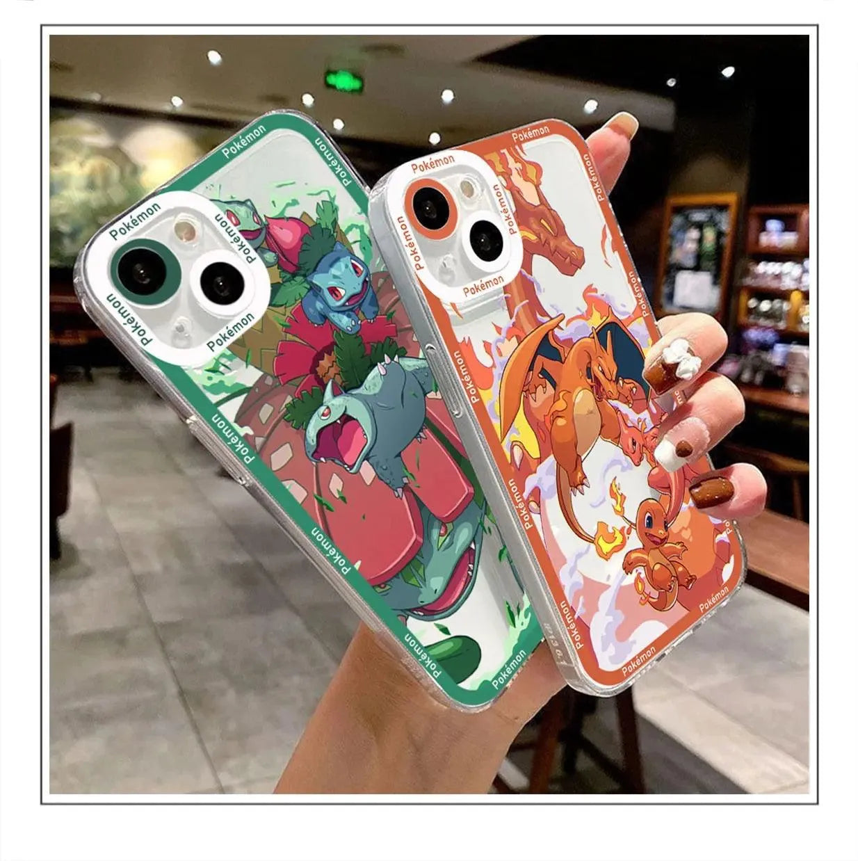 Pokemon Evolution Border Case (For iPhones) - Bear Hugs