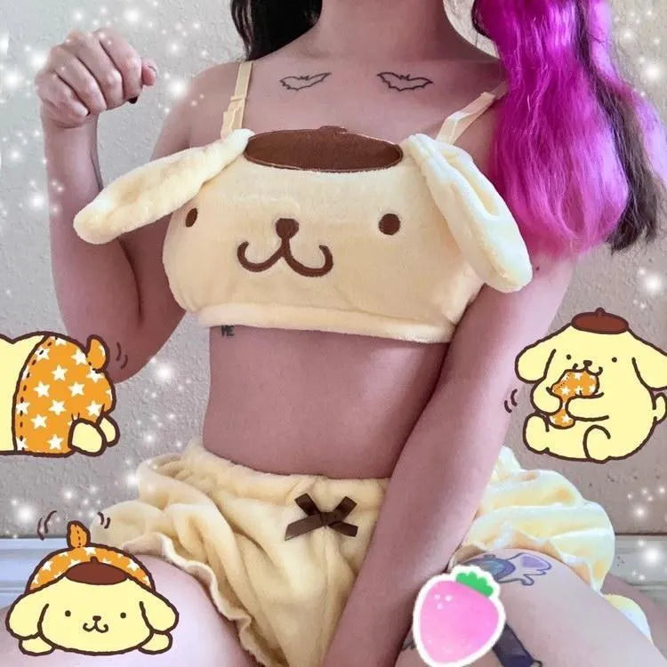 Playful Purin Lingerie Set