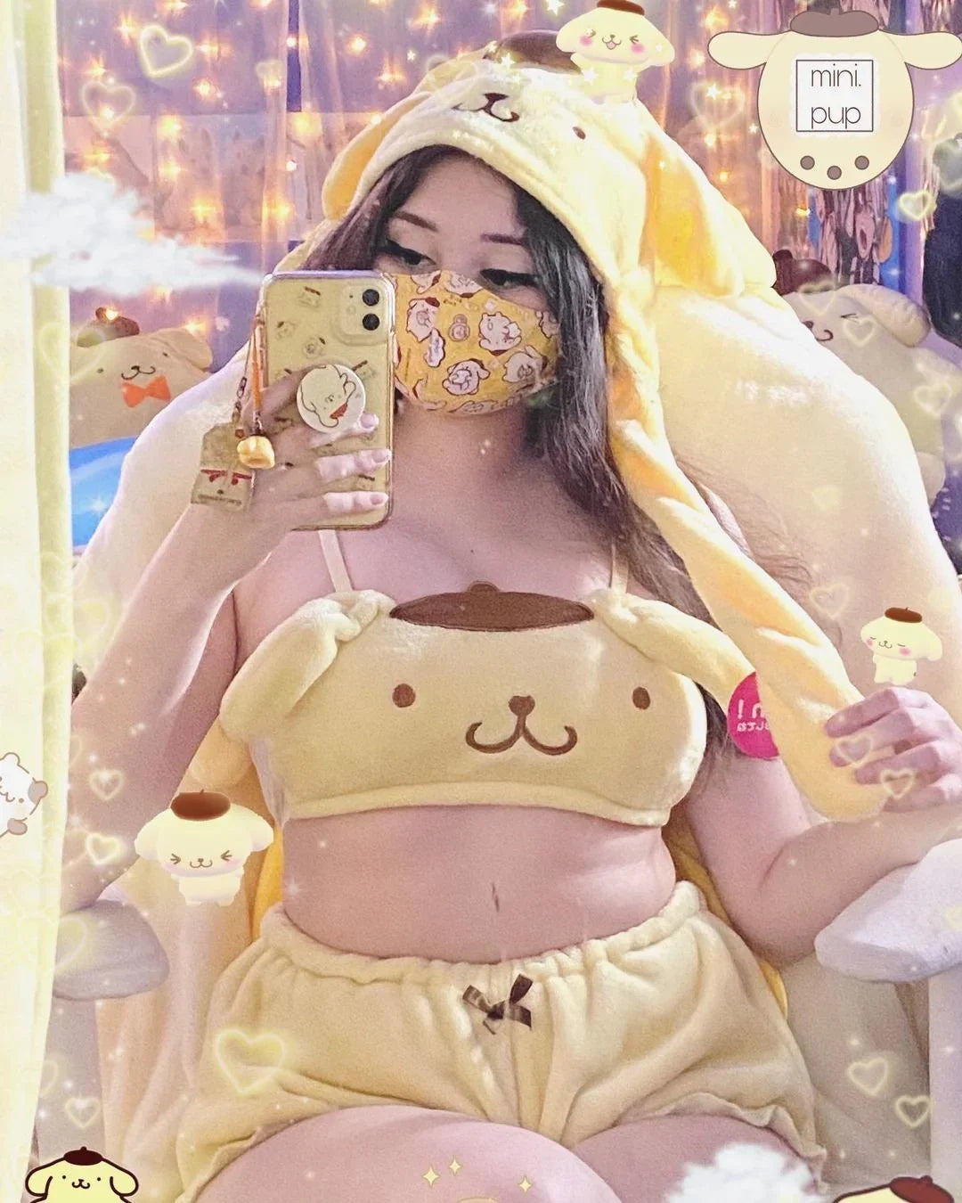 Playful Purin Lingerie Set