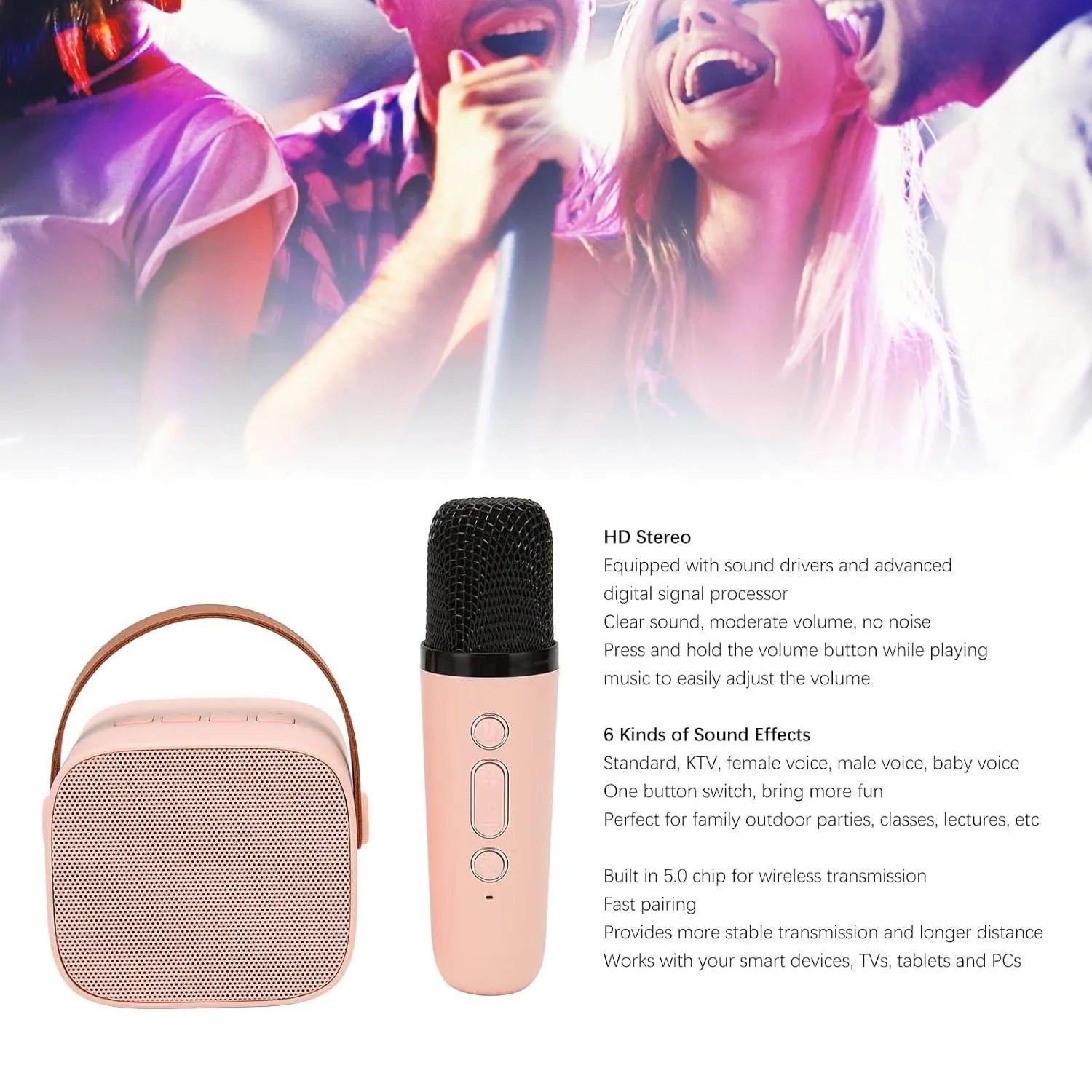 Portable Mini Karaoke Speaker and Mic - Bear Hugs