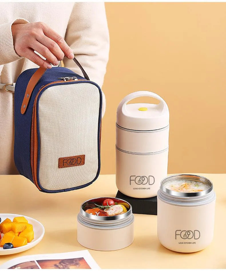 Premium Insulated Two Layered Lunch Box - Bear Hugs