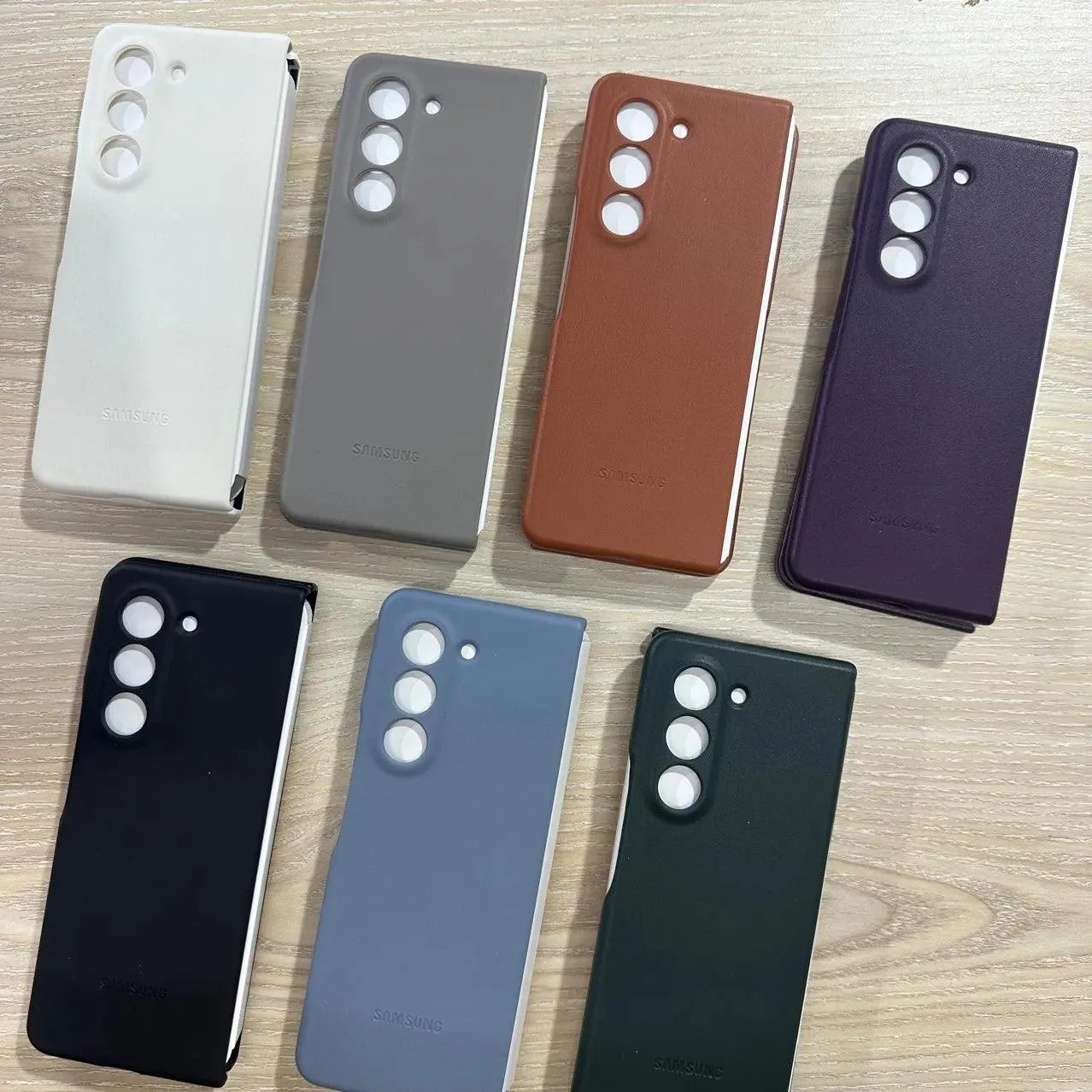 Premium Leather Cover For Samsung Z Fold and Z Flip - Bear Hugs