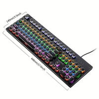 Premium Mechanical LED Backlit 104 Keys Keyboard - Bear Hugs