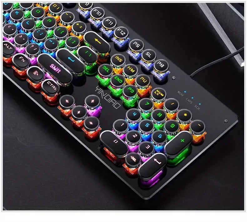 Premium Mechanical LED Backlit 104 Keys Keyboard - Bear Hugs