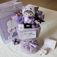 Premium Sanrio My Melody Kuromi Hello Kitty Doll Bouquet - Bear Hugs