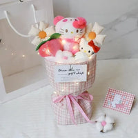 Premium Sanrio My Melody Kuromi Hello Kitty Doll Bouquet - Bear Hugs