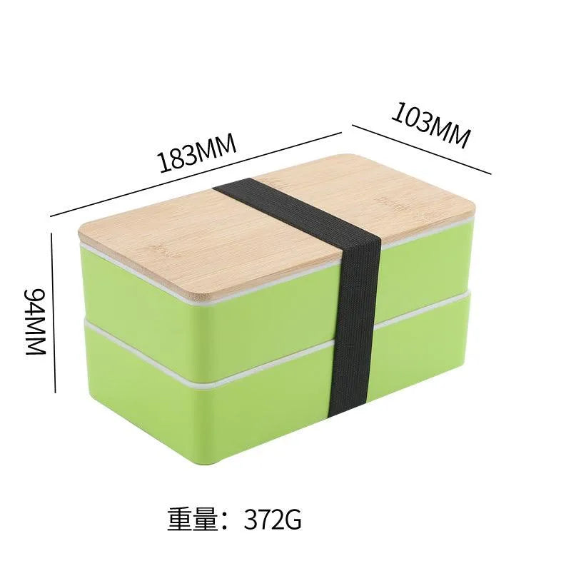 Premium Two-Tier Bento Box (1200 ml) - Bear Hugs