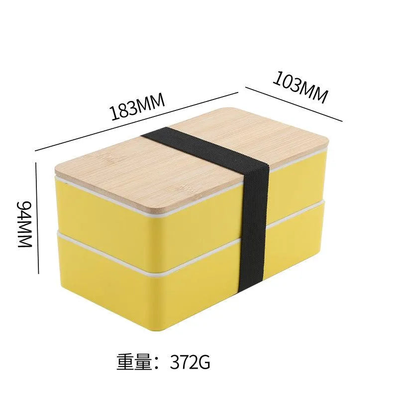 Premium Two-Tier Bento Box (1200 ml) - Bear Hugs