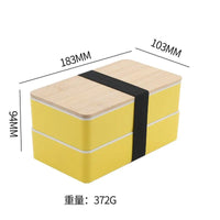 Premium Two-Tier Bento Box (1200 ml) - Bear Hugs