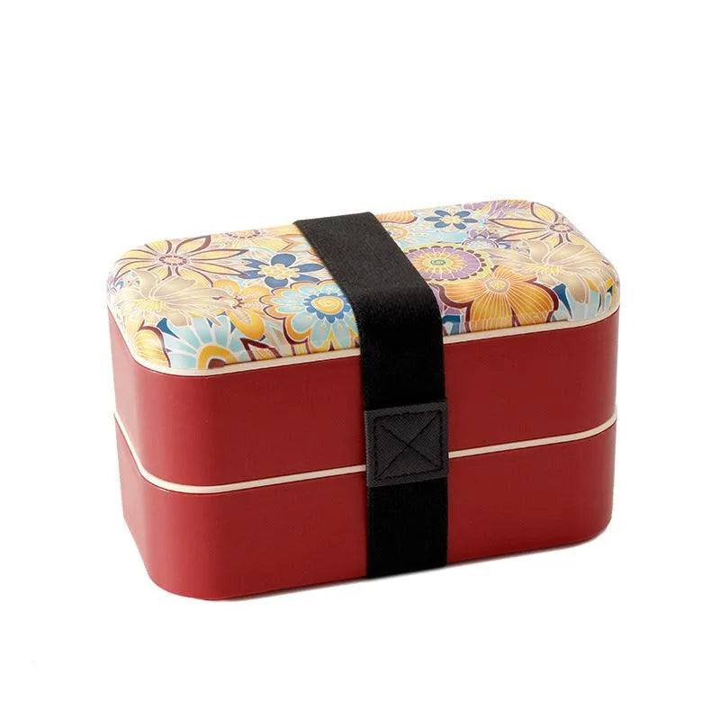 Premium Two-Tier Colourful Bento Box - Bear Hugs