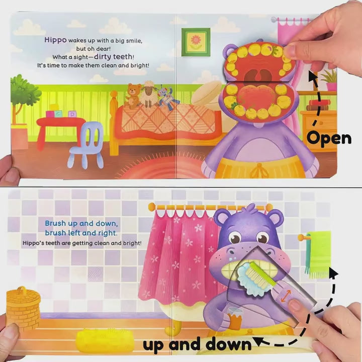 Hippo’s Toothbrush Fun Interactive PPS Board Book