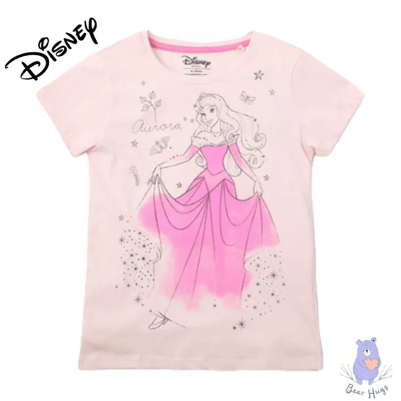 Princess Aurora Print Crew-Neck T-shirt - Bear Hugs