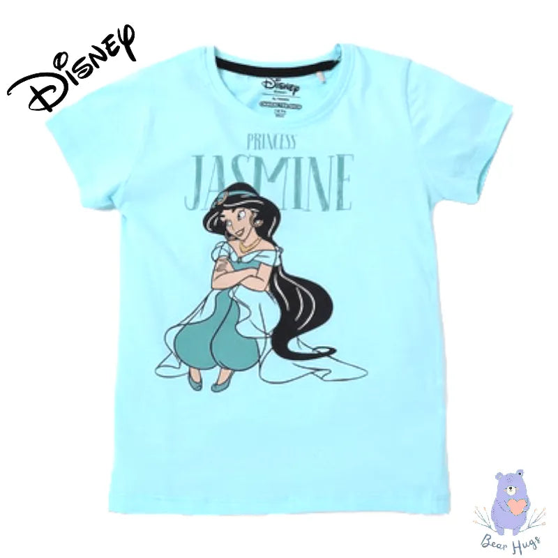 Princess Jasmine Print Crew-Neck T-shirt - Bear Hugs