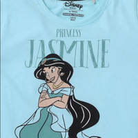 Princess Jasmine Print Crew-Neck T-shirt - Bear Hugs