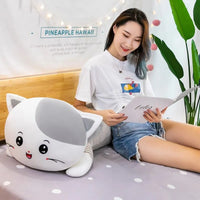 li 50cm Long Cat Pillow Plush Toy Soft Stuffed Plush Animal Kids Gift Home Decor Girl Gift - Bear Hugs
