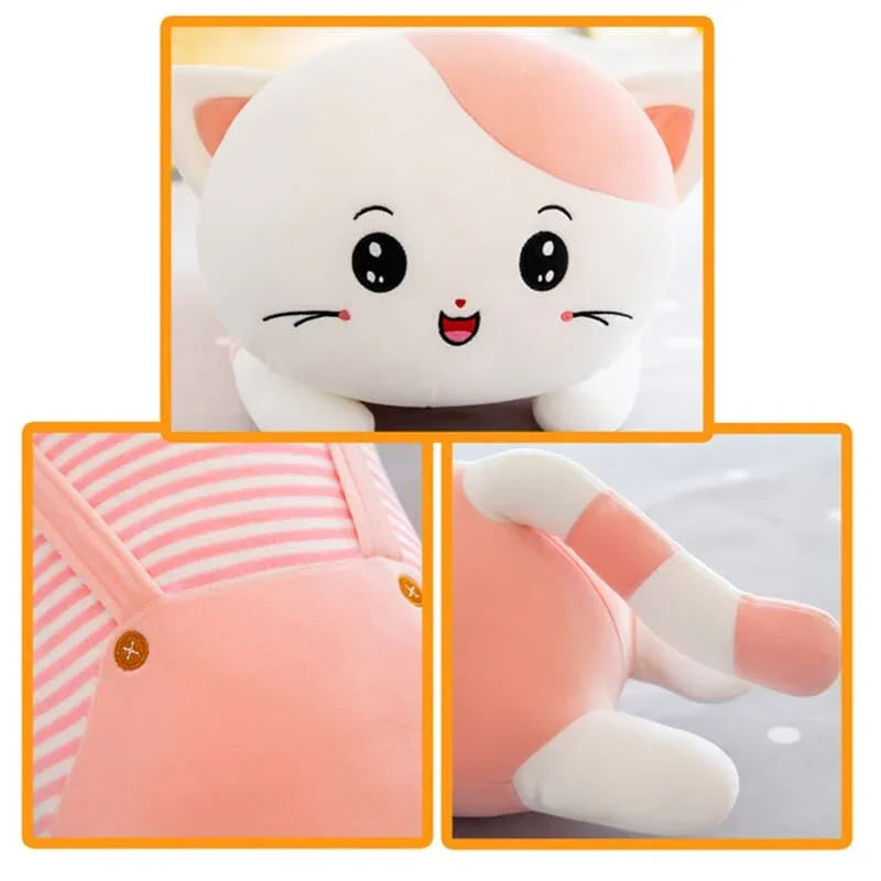 li 50cm Long Cat Pillow Plush Toy Soft Stuffed Plush Animal Kids Gift Home Decor Girl Gift - Bear Hugs
