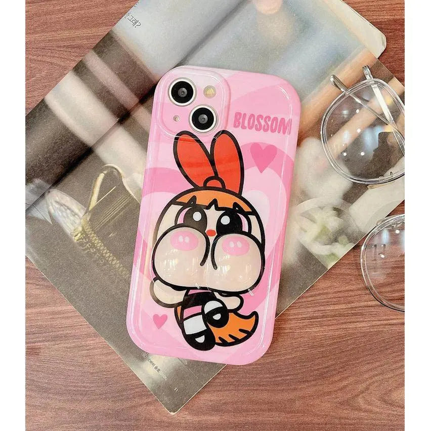 Puffy Powerpuff Girls Phone Case (For iPhones) - Bear Hugs