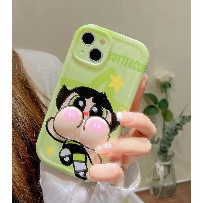 Puffy Powerpuff Girls Phone Case (For iPhones) - Bear Hugs